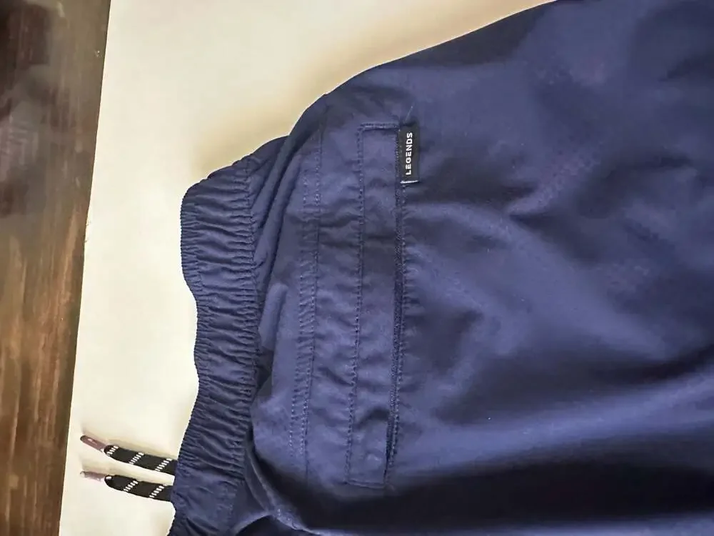 Legends Shorts Men’s Large Navy 7” Inseam Zip Pocket Unlined